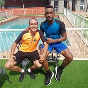 Entrenamiento deportivo, fútbol, natación, pruebas físicas